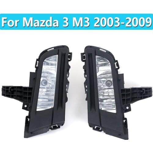 1 Set Foglights 12V 51W For Mazda 3 M3 2003 2004 2005 2006 2007 2008 2009 Front Bumper Fog Light With Line