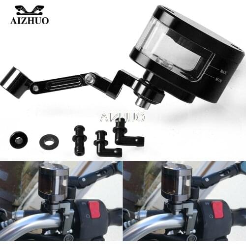 Motorcycle Brake Fluid Oil Reservoir Cup Tank+Support Bracket For YAMAHA WR125X/R X MAX 125 200 390 1190 1050 AdventuRe