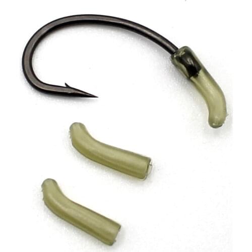 20PCS Carp Fishing Accessories Micro Fishing Hook Aligner Hook Sleeve Line Hook Kick Off Anti Tangle Aligner Rig Terminal Tackle