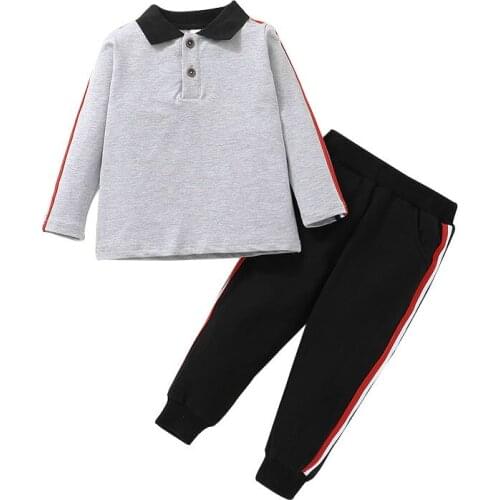 Baby Boys Ribbed Thermal Underwear Kids Pajamas Clothing Set Children Solid Black Suits Baby Boy Clothes 2021 New 30