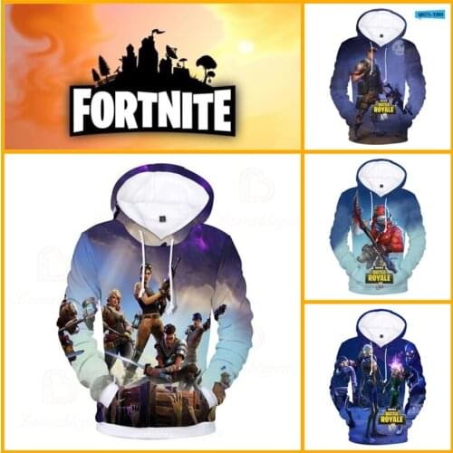 3d Boys Girls Harajuku Fortnite Victory Hero Wear Kids Sweatshirt Battle Royale Jacket Long Sleeve Tops Teen Clothes