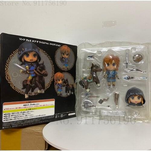 Link 733-DX Breath of the Wild Ver DX Edition PVC Action Figure Deluxe Version With Horse Collectible Model Toys Gift Doll 10cm