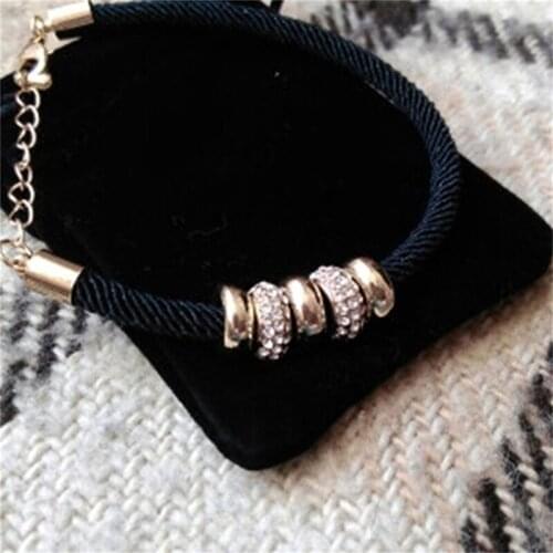 Bohemian Bead Bracelets For Women 2021 Fashion Ladies Slim Strips Knit Wide Wrap Bracelet Female Jewelry Gift