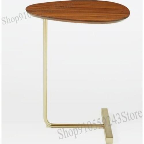 Creative Simple Oval Living Room Sofa Side Table Coffee Table Bedroom Corner Table Modern Lazy Bedside Table Reading Table