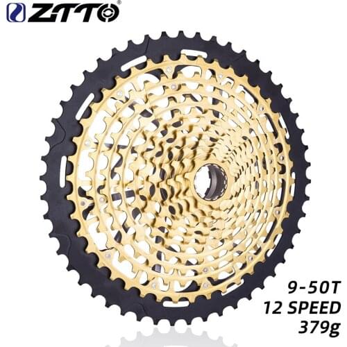 ZTTO New MTB Gold 12 Speed 9-50T Cassette Ultimate XD Gold Cassette 379g ZTTO ULT Freewheel Ultralight 12s sprocket k7 Bike part