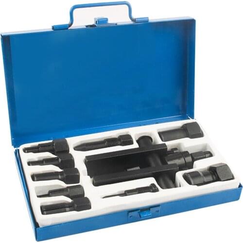 10 PCS Steel 2-jaw Bearing Puller Motorcycle Bearing Remover Bearing Extractor Puller Motorcycle Repairs Set with Storage Box