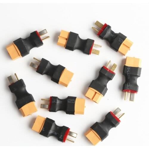 10 pcs XT60 Female to T Dean Male Plug Conversion Connector For Battery & Charger RC Quadcopter