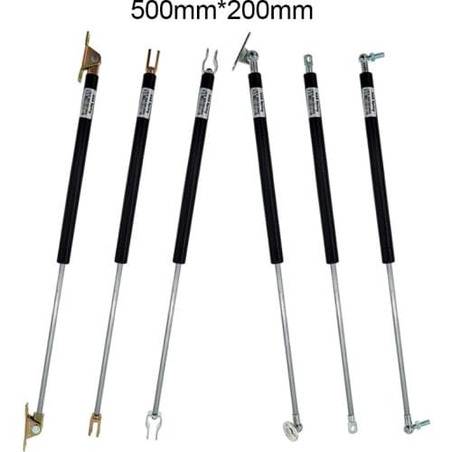 200mm Stroke Gas Spring 50N-500N/5kg-50kg Cupboard Hinges Gas Spring Force lift support 18*8 Rod 500mm Hole Center Distance
