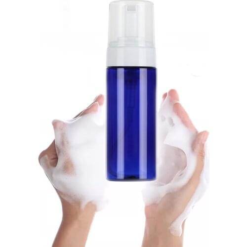 20pcs/lot 150ml PET white clear transparent foaming bottle soap foam pump bottles with foamer pump and cap