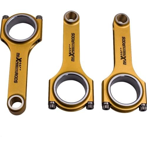 3PCS 4340 MSR Connecting Rods Conrods For BMW F45 F46 F48 F55 F56 F60 1.5T 3 cylinder Titanium plating