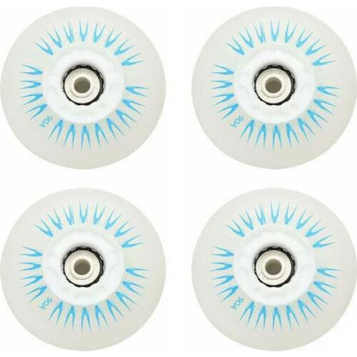 4PCS Flashing Sliding Roller Inline Skate Wheels 90A LED Lighting Skating Wheel 68/72/76/80MM Colorful Flash Wheel Accessories