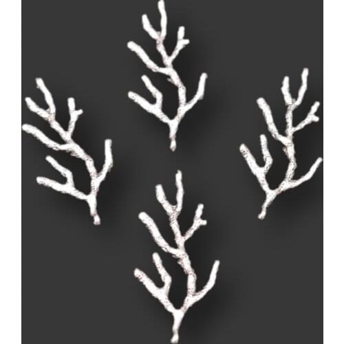 8pcs Silver Color Metal Tree Branch Alloy Connectors Retro Necklace Bracelet DIY Charms Handmade Jewelry Making Accessorie A1336