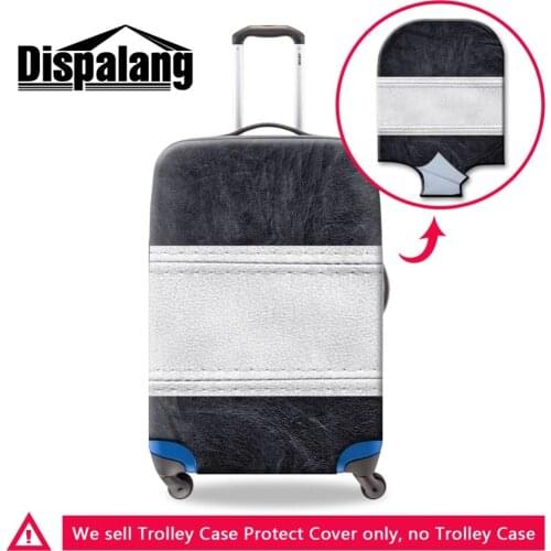 Dislapang Geometric Elastic Luggage Cover Suitcase Protector Fashion 3D Printed Luggage Protective Personalized Travel Accessory