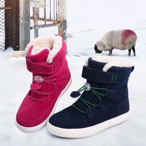 Dolakids Childrens Winter Snow Boots Boys Warm Cotton-Padded Boots Toddler Shoes Non-Slip Snow Boots Baby Girls Chrismas Boots