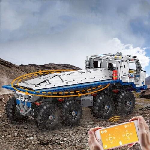 APP RC Car Toys 3647pcs Building Blocks 1/14 Car Model Mould King 13144 Technic TA-TRLA Legoing for Adult