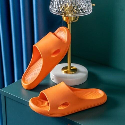 Home Soft Slippers Ladies/mens Thick Bottom Slipper Women Indoor Bathroom Anti-slip Floor Slides Deodorant Silent Slippers