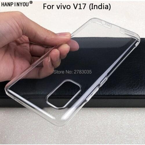 For vivo V17 (India Version) 6.44" Glossy Snap Phone Case Crystal Invisible Hard PC Full Cover Clear Camera Protect Back Shell