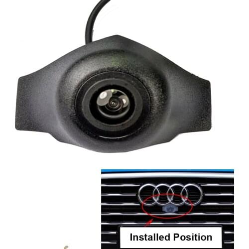 Night Vision CCD HD Car Front View Positive Image Camera for Audi A2L Q5L A6L(quattro) 2018 Waterproof Parking Assistance
