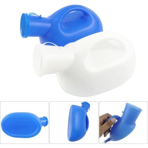 2-in-1 2000mL Male Urinal Pee Bottles Portable Men Urinal Potty Lightweight Chamber Pot for Home Travel