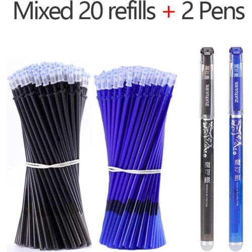 School Erasable gel pens set 0.38 mm Fine point Magical hot-erase blue ballpoint pen Stationery Office supplies