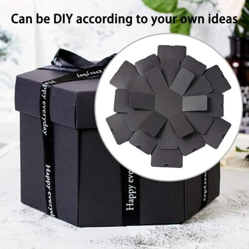 New Creative Photo Album Handmade Hexagonal Explosion Gift Box For Family Friends Gift Scrapbook Festival Lovers Gifts