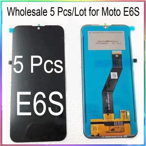 WholeSale 5 Pcs/lot for Moto E6S LCD Screen Display with Touch Digitizer Assembly