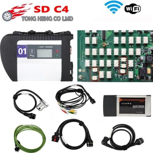 Full Chip Multiplexer V2021.6 MB C4 MB Star C4 Sd Connect for MB Car Truck Support 12V&24V VoltageAuto Diagnostic-Tool