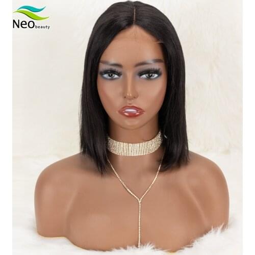 Straight Bob Human Hair Wigs 4X4 Lace Closure Bob Wigs Straight Short Bob Wig Brazilian Lace Frontal Human Hair Wigs