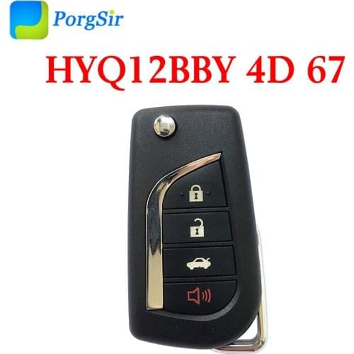 315MHz 4 Button Remote Control Key for Toyota Camry Corolla RAV4 2006-2012 With 4D67 Chip FCCID: HYQ12BBY 89070-06231