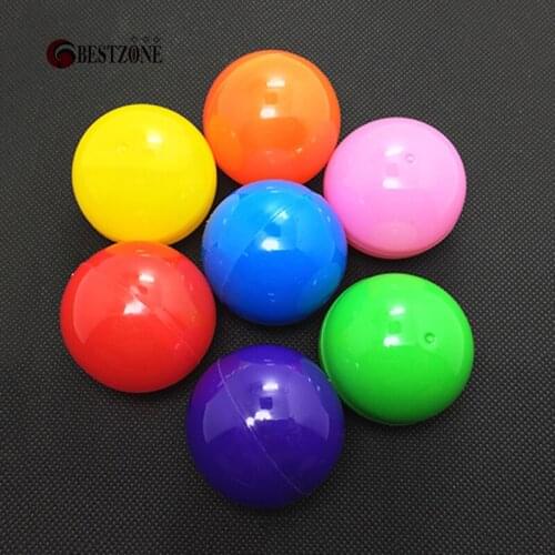 Free shipping high quality round ball 40mm mixed colors colorful balls plastic toy capsules