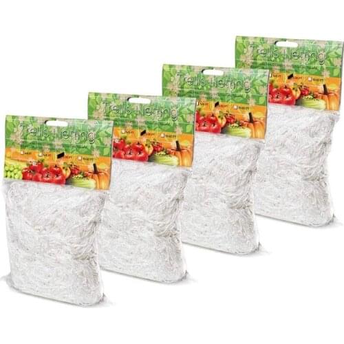 4 Pcs 5 x 30 Feet Plant Trellis Netting Polyester Plant Support Vine Climbing Outdoor Growth Net for Grapes Tomatoes