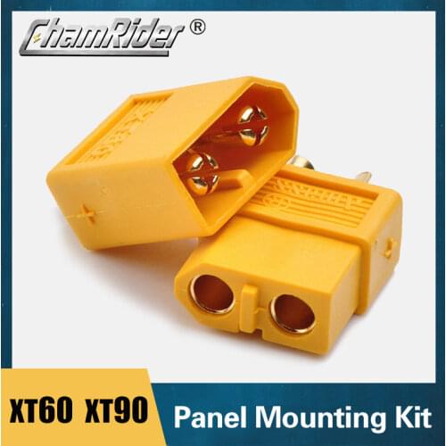 Amass XT60 XT90 Plug Connectors Male and Female Panel Mounting Kit Accessorie