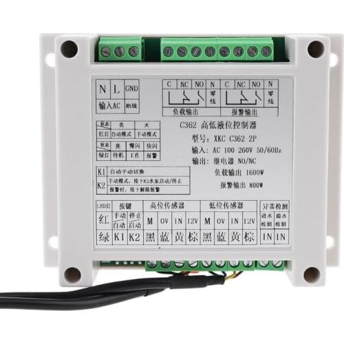 High Low Auto Water Liquid Level Controller Non-Contact Water Pump Level Monitor
