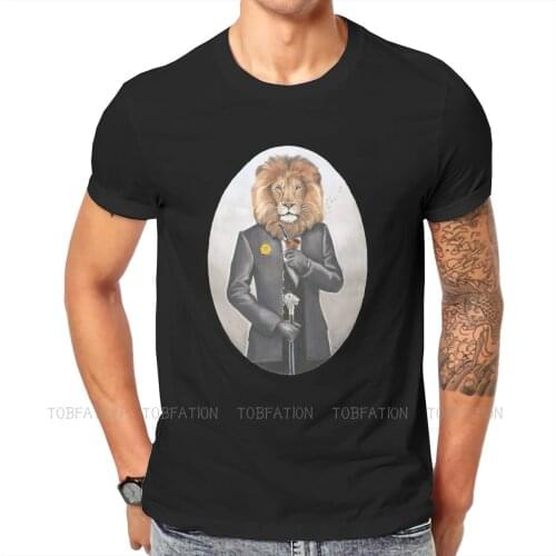 Dandy Lion Unique TShirt Lion Stronge Comfortable Hip Hop Gift Idea T Shirt Short Sleeve Hot Sale