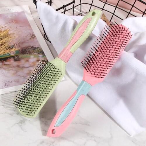 Womens Comb Anti-Static Detangle Massage Hairbrush Hairdressing Supplies Styling Tools Barber Accessories Curly Hair Products