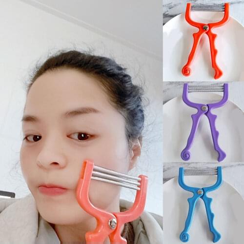 Women Hair Removal Epilator Mini Facial Hair Remover Spring Threading Face Defeatherer for Cheeks Eyebrow DIY Makeup Beauty Tool
