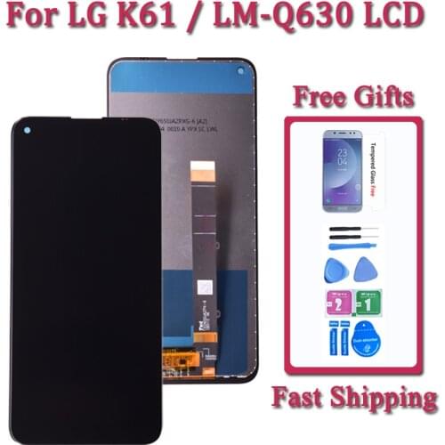 6.53 inch Screen For LG K61 LCD Touch Screen Sensor Panel Digiziter Assembly For LG Q630 LMQ630EAW LMQ630EAW Display Replacement