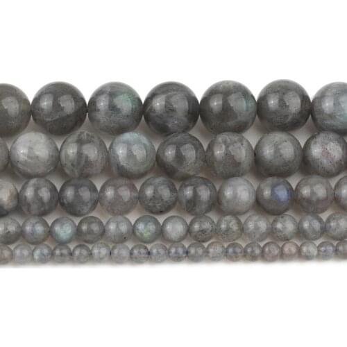 2/3/6/8/10/12mm Natural Labradorite Stone Round Beads for Jewelry Making 15.5inch/strand Diy Bracelet Necklace Wholesale