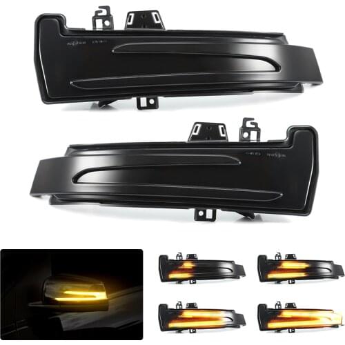 2 pieces Dynamic Turn Signal LED Light Side Mirror Indicator For Mercedes Benz W204 CLA A B C E S GLA GLK CLS Class W176 W212
