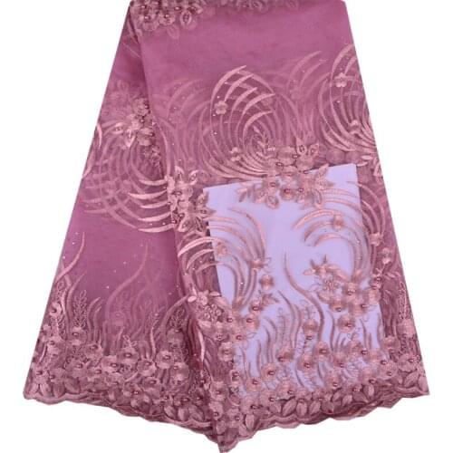 3D Lace Fabric Applique Flowers Tulle Lace Fabric 2018 High Quality African Lace Fabric Guipure For Wedding Dress S1221