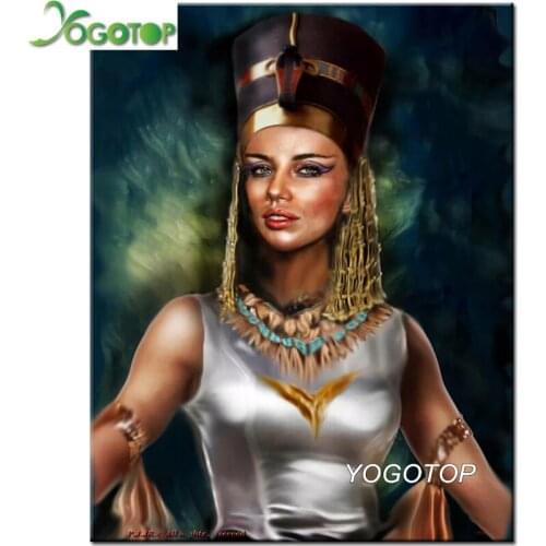 DIY Diamond Painting Cross Stitch nefertiti queen Full Rhinestone Crystal,Diamond Embroidery woman,decorative house Egypt YY2886