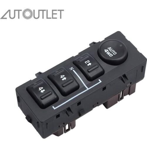 AUTOUTLET For 4WD 4x4 Wheel Drive Switch Transfer Case Selector Dash Switch For Chevrolet Silverado 19259313
