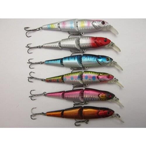 BassLegend - 1x Jointed Lure Swimbait Pike Bass Bait Sinking Minnow 95mm 11.5g