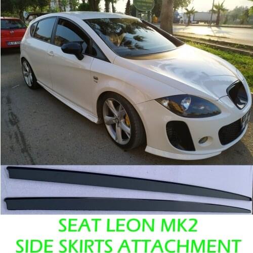 For Seat Leon Mk2 Side Skirts Attachment 2012-2012 Sill Trim Car Styling Auto Diffüsers Universal Spoiler Mud Flaps Spilitter