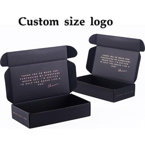 Custom size logo paper gift box bag Corrugated paper shipping mailer boxes Printed logo Packaging Clothes shirt Box 100PCS/lot