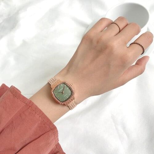 Elegant Square Women Watches Rose Gold Luxury WomenS Fashion Watch Stainless Steel Ladies Wristwatches Female Quartz Clock Gift
