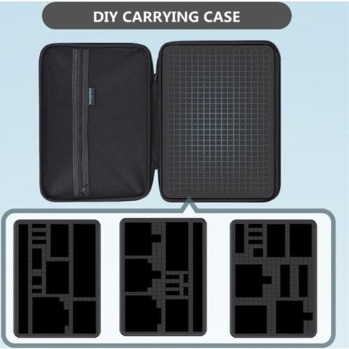 DIY Portable Bag Case Travel Storage Foam Shockproof Handbag For Gopro 9/8/7 Xiaomi Yi SJCAM Osmo Action Camera Accessories