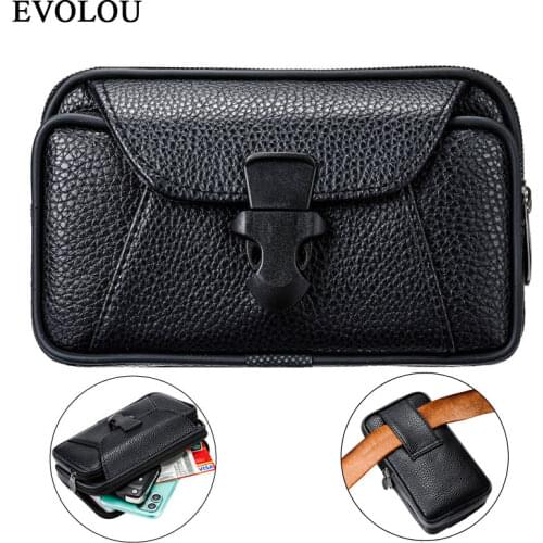 Pouch for iphone 11 Pro Max Belt Clip Cover Waist Bag Leather Case for iphone SE 2020 12 XS XR 7 8 6s Plus Phone Cases Holster