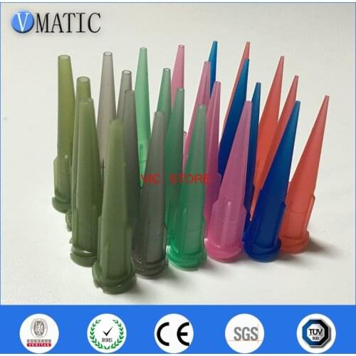 Free Shipping 60Pcs TT Blunt Glue Liquid Dispenser Dispensing Needle Plastic Tapered Tips