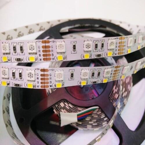 Double row 600LED,FREE DHL 200m/lot 5050&2835SMD RGBW LED strip,RGB+WW/RGB+CW DC12V non waterproof LED strip 120LED/m